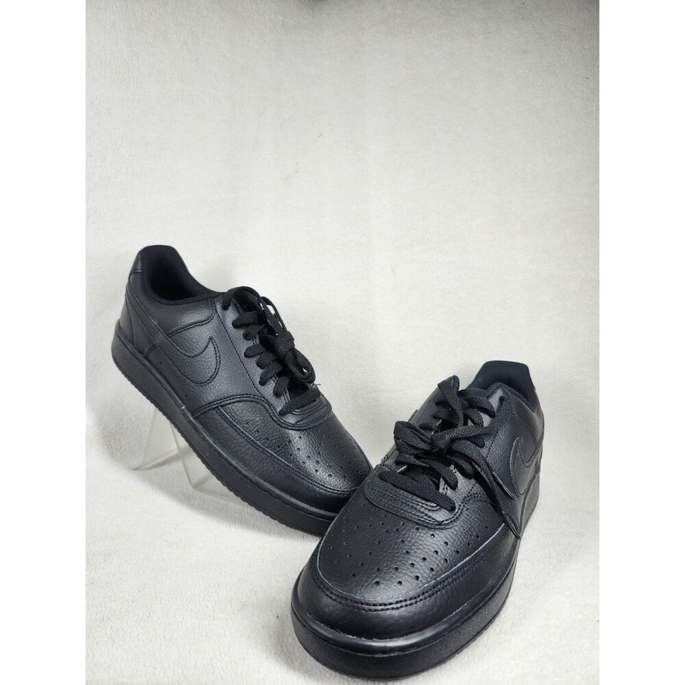 Size 9.5 - Nike Court Vision Low Triple Black CD5463-002 NEW